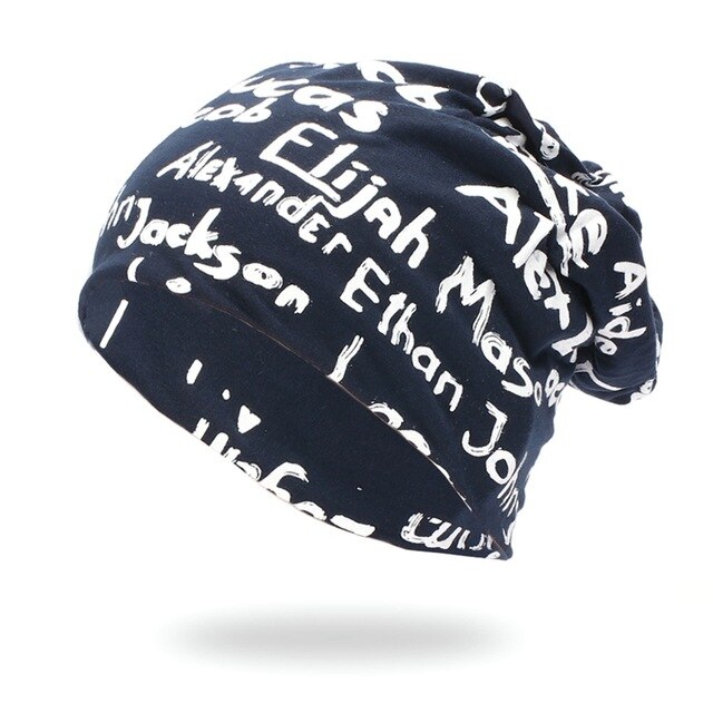 Sports Running Caps Beanie Cap Letter  Cotton Knit Hat Headwear Women Men Outdoor Autumn Winter Hiking Warm Hats