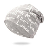 Sports Running Caps Beanie Cap Letter  Cotton Knit Hat Headwear Women Men Outdoor Autumn Winter Hiking Warm Hats