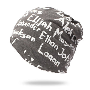 Sports Running Caps Beanie Cap Letter  Cotton Knit Hat Headwear Women Men Outdoor Autumn Winter Hiking Warm Hats