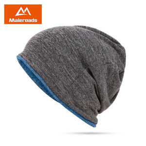 Maleroads Winter Windproof Running Caps Warm Scarf Beanie Skull Hat Outdoor Sport Cycling Skiing Jogging Cap For Men Women 2019