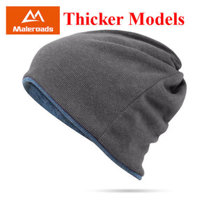 Maleroads Winter Windproof Running Caps Warm Scarf Beanie Skull Hat Outdoor Sport Cycling Skiing Jogging Cap For Men Women 2019
