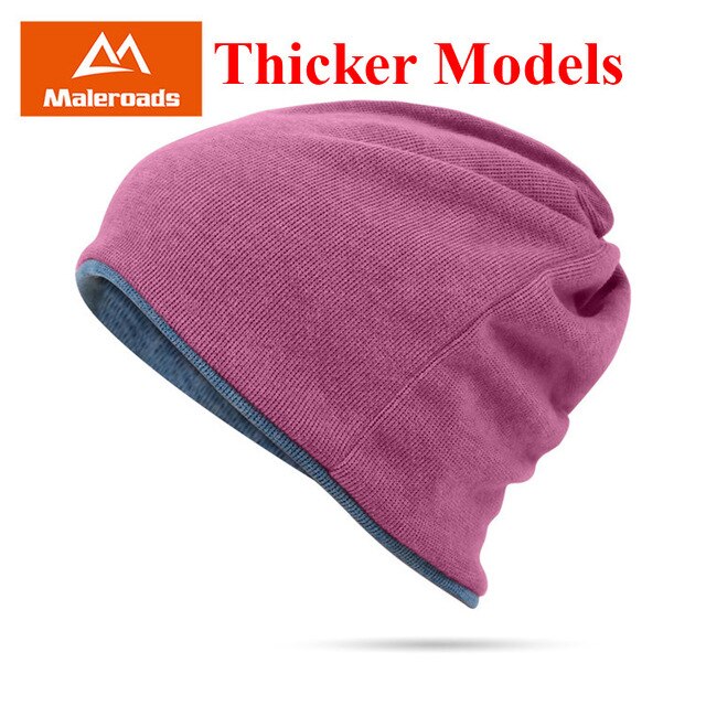 Maleroads Winter Windproof Running Caps Warm Scarf Beanie Skull Hat Outdoor Sport Cycling Skiing Jogging Cap For Men Women 2019