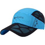 Summer New Sport Breathable Running Hat Cap Quick-Drying Mesh Hats Women Sunshade Caps Outdoor Climbing Traveling Hiking Hats